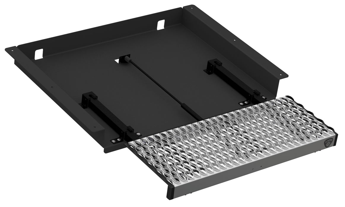 Carr 501060 WTS; 31" Retractable Step (Undermount,Ext Flat Surf); XP3 Blk /Glvznd - Truck Part Superstore