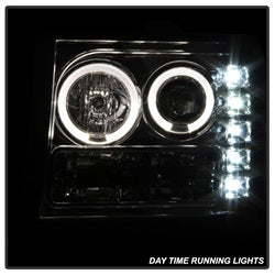 Spyder Auto 5010612 Halo Projector Headlights; Bulbs Included; Pair; Chrome; - Truck Part Superstore