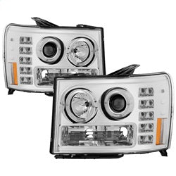 Spyder Auto 5010612 Halo Projector Headlights; Bulbs Included; Pair; Chrome; - Truck Part Superstore