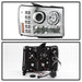 Spyder Auto 5010612 Halo Projector Headlights; Bulbs Included; Pair; Chrome; - Truck Part Superstore