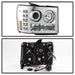 Spyder Auto 5010612 Halo Projector Headlights; Bulbs Included; Pair; Chrome; - Truck Part Superstore