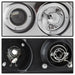 Spyder Auto 5010612 Halo Projector Headlights; Bulbs Included; Pair; Chrome; - Truck Part Superstore