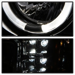 Spyder Auto 5010612 Halo Projector Headlights; Bulbs Included; Pair; Chrome; - Truck Part Superstore
