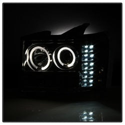 Spyder Auto 5010629 Halo Projector Headlights; High H1 And Low H1 Bulbs Included; Pair; Smoke; - Truck Part Superstore