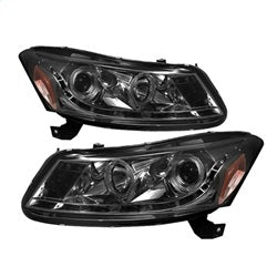 Spyder Auto 5010681 DRL LED Projector Headlights; Bulbs Included; Pair; Smoke; - Truck Part Superstore