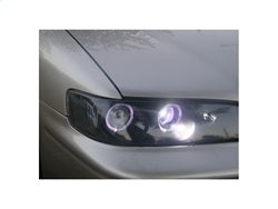 Spyder Auto 5010698 Halo Projector Headlights; 1 pc.; Bulbs Included; Pair; Black; - Truck Part Superstore