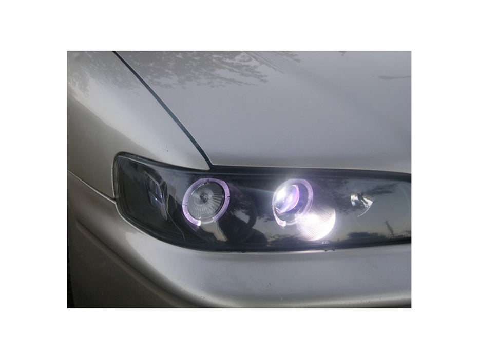Spyder Auto 5010698 Halo Projector Headlights; 1 pc.; Bulbs Included; Pair; Black; - Truck Part Superstore