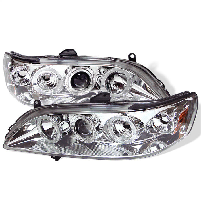 Spyder Auto 5010735 Halo Projector Headlights; Bulbs Included; Pair; Chrome; - Truck Part Superstore