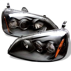 Spyder Auto 5010759 Halo Projector Headlights; Bulbs Included; Pair; Black; - Truck Part Superstore