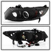 Spyder Auto 5010780 Halo Projector Headlights; Bulbs Included; Pair; Black; - Truck Part Superstore