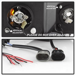 Spyder Auto 5010780 Halo Projector Headlights; Bulbs Included; Pair; Black; - Truck Part Superstore