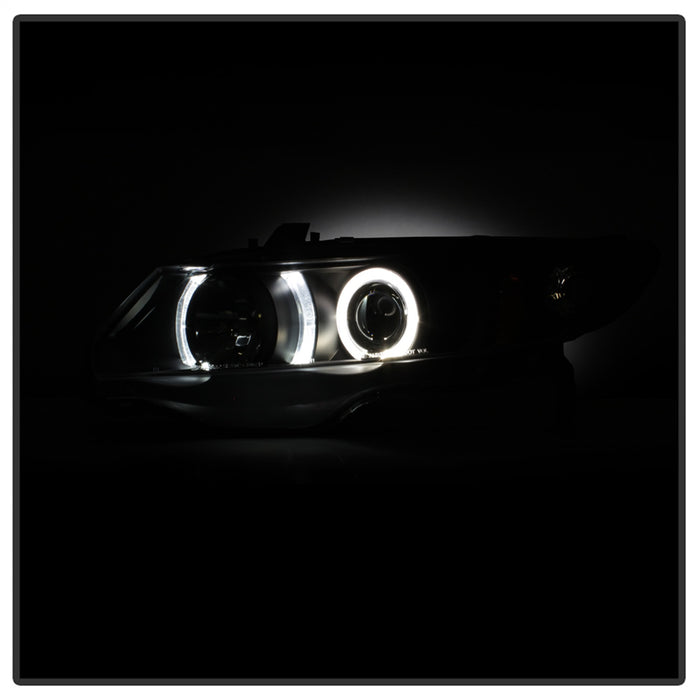 Spyder Auto 5010780 Halo Projector Headlights; Bulbs Included; Pair; Black; - Truck Part Superstore