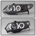 Spyder Auto 5010780 Halo Projector Headlights; Bulbs Included; Pair; Black; - Truck Part Superstore