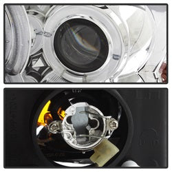 Spyder Auto 5010797 Halo Projector Headlights; Bulbs Included; Pair; Chrome; - Truck Part Superstore