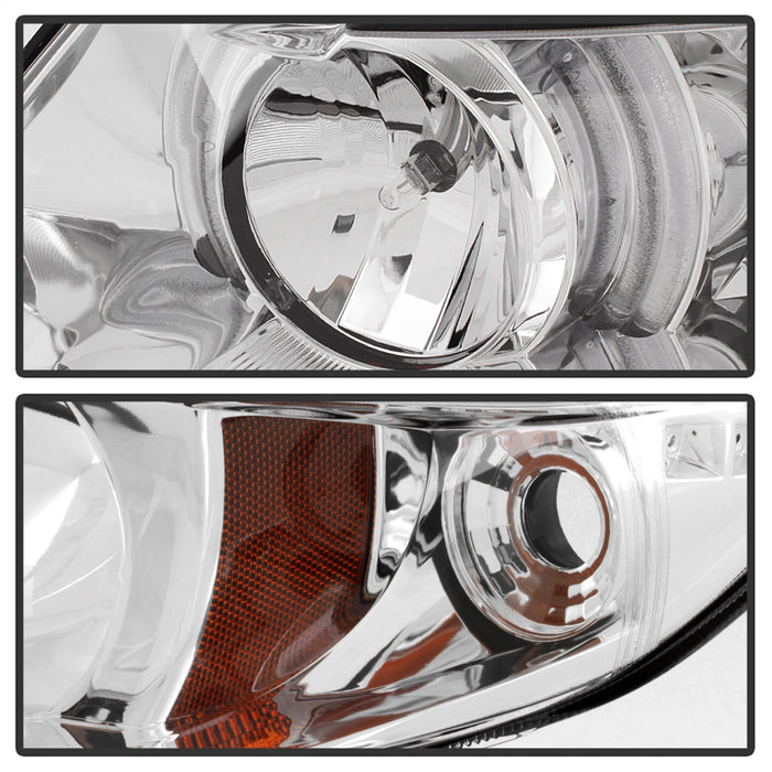 Spyder Auto 5010797 Halo Projector Headlights; Bulbs Included; Pair; Chrome; - Truck Part Superstore