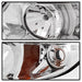 Spyder Auto 5010797 Halo Projector Headlights; Bulbs Included; Pair; Chrome; - Truck Part Superstore