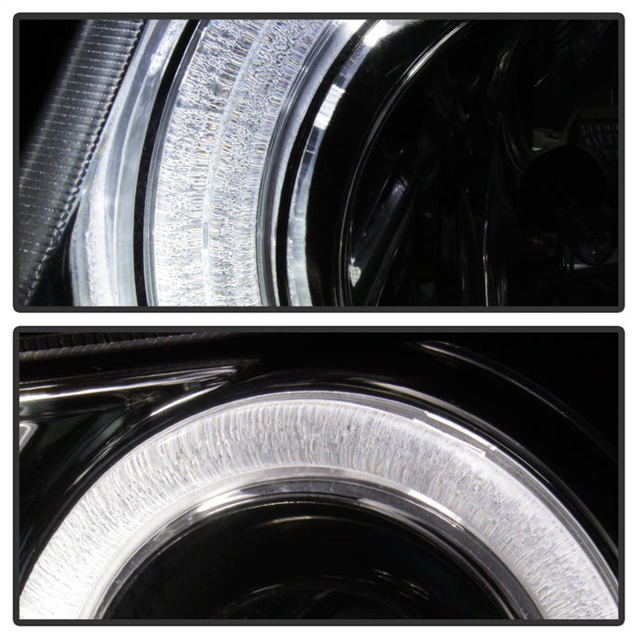 Spyder Auto 5010797 Halo Projector Headlights; Bulbs Included; Pair; Chrome; - Truck Part Superstore