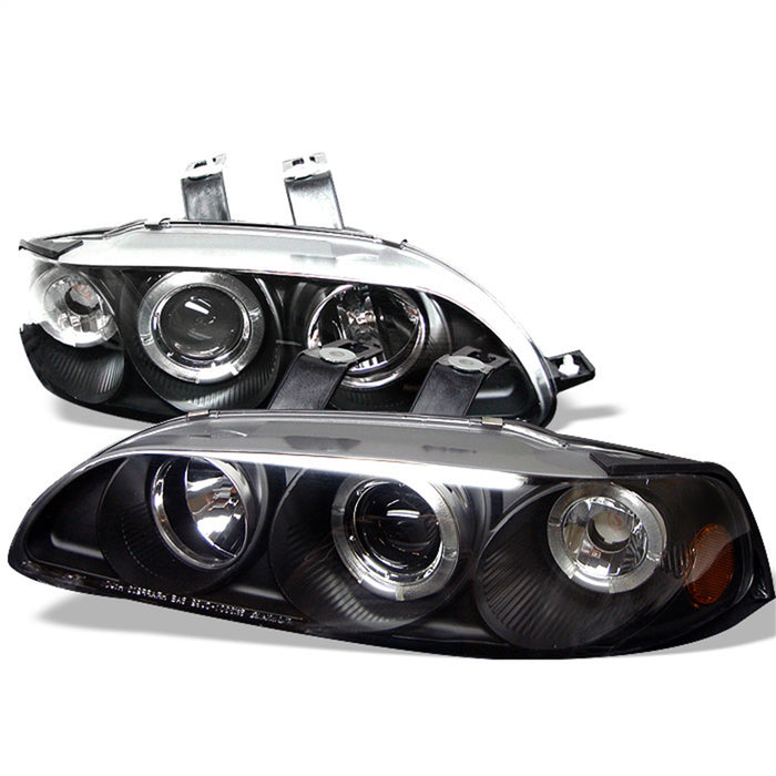 Spyder Auto 5010841 Halo Projector Headlights; 1 pc.; Bulbs Included; Pair; Black; - Truck Part Superstore