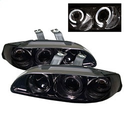 Spyder Auto 5010865 Halo Projector Headlights; 1 pc.; Bulbs Included; Pair; Smoke; - Truck Part Superstore