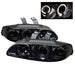 Spyder Auto 5010865 Halo Projector Headlights; 1 pc.; Bulbs Included; Pair; Smoke; - Truck Part Superstore