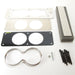 AutoMeter 50108 GAUGE MOUNT; GAUGE CAGE; DUAL; 2 5/8in.; CARBON FIBER LOOK; MUSTANG 87-93 FOX - Truck Part Superstore