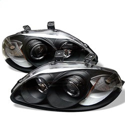 Spyder Auto 5010902 Halo Projector Headlights; Bulbs Included; Pair; Black; - Truck Part Superstore
