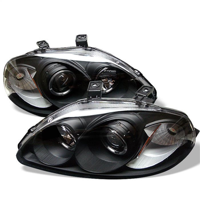 Spyder Auto 5010902 Halo Projector Headlights; Bulbs Included; Pair; Black; - Truck Part Superstore
