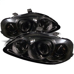 Spyder Auto 5010957 Halo Projector Headlights; Bulbs Included; Pair; Smoke; - Truck Part Superstore