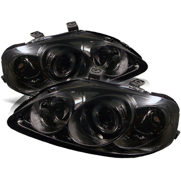 Spyder Auto 5010957 Halo Projector Headlights; Bulbs Included; Pair; Smoke; - Truck Part Superstore