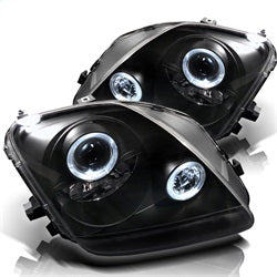 Spyder Auto 5011039 Halo Projector Headlights; Bulbs Included; Pair; Black; - Truck Part Superstore