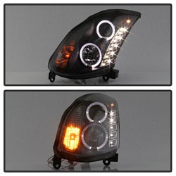 Spyder Auto 5011060 Halo DRL LED Projector Headlight - Truck Part Superstore