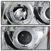 Spyder Auto 5011107 Halo LED Projector Headlights; Bulbs Included; Pair; Chrome; - Truck Part Superstore