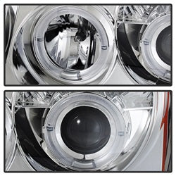 Spyder Auto 5011107 Halo LED Projector Headlights; Bulbs Included; Pair; Chrome; - Truck Part Superstore