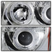 Spyder Auto 5011107 Halo LED Projector Headlights; Bulbs Included; Pair; Chrome; - Truck Part Superstore
