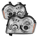 Spyder Auto 5011107 Halo LED Projector Headlights; Bulbs Included; Pair; Chrome; - Truck Part Superstore