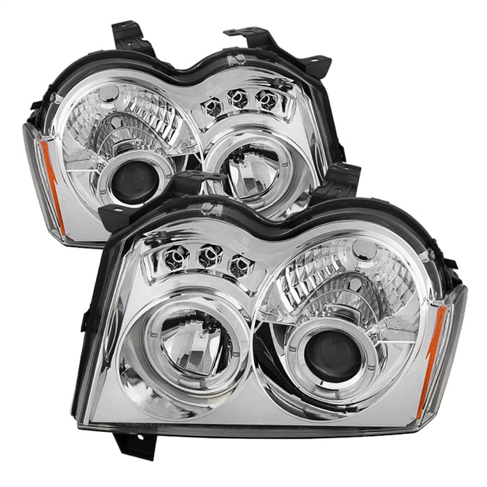 Spyder Auto 5011107 Halo LED Projector Headlights; Bulbs Included; Pair; Chrome; - Truck Part Superstore