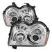 Spyder Auto 5011107 Halo LED Projector Headlights; Bulbs Included; Pair; Chrome; - Truck Part Superstore