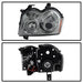 Spyder Auto 5011114 Halo LED Projector Headlights; Uses T10 LED Ultra White LED Bulb; Pair; Smoke; - Truck Part Superstore