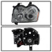 Spyder Auto 5011114 Halo LED Projector Headlights; Uses T10 LED Ultra White LED Bulb; Pair; Smoke; - Truck Part Superstore