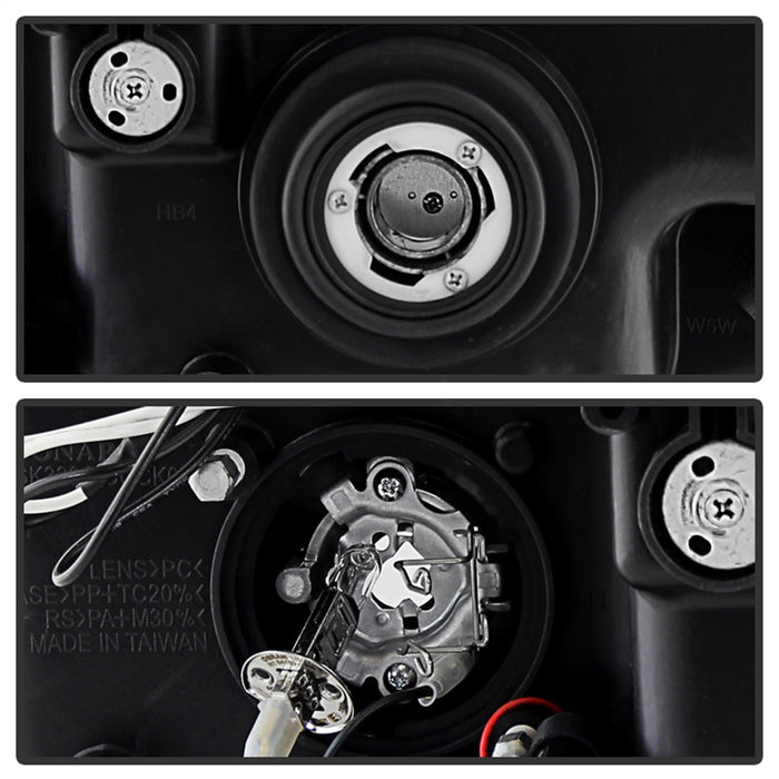 Spyder Auto 5011114 Halo LED Projector Headlights; Uses T10 LED Ultra White LED Bulb; Pair; Smoke; - Truck Part Superstore