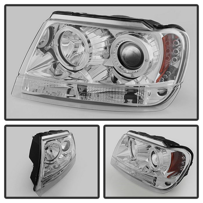 Spyder Auto 5011152 Halo LED Projector Headlights - Truck Part Superstore