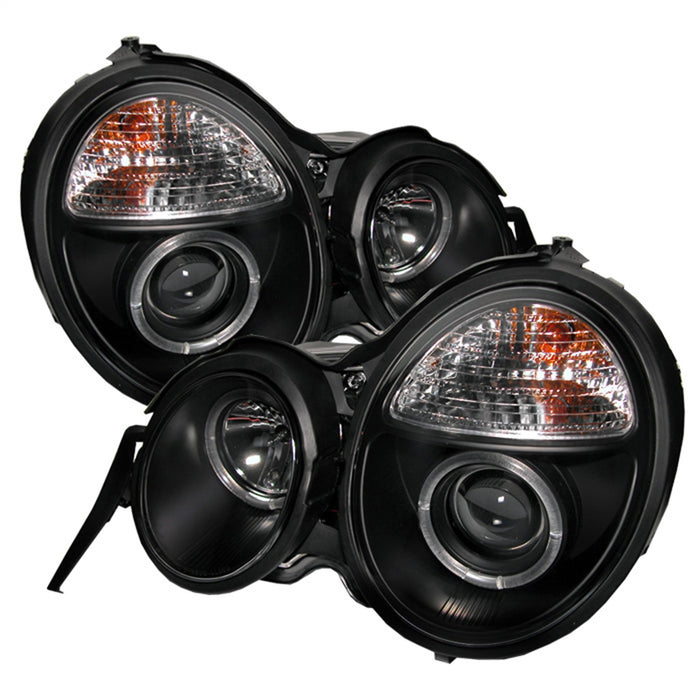 Spyder Auto 5011275 Halo Projector Headlights; Bulbs Included; Pair; Black; - Truck Part Superstore