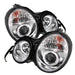 Spyder Auto 5011282 Halo Projector Headlights; Bulbs Included; Pair; Chrome; - Truck Part Superstore