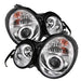 Spyder Auto 5011282 Halo Projector Headlights; Bulbs Included; Pair; Chrome; - Truck Part Superstore