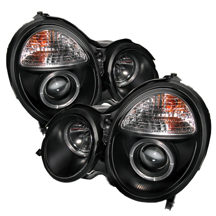Spyder Auto 5011299 Halo Projector Headlights; Bulbs Included; Pair; Black; - Truck Part Superstore