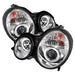 Spyder Auto 5011305 Halo Projector Headlights; Bulbs Included; Pair; Chrome; - Truck Part Superstore