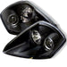 Spyder Auto 5011374 Halo Projector Headlights; Bulbs Included; Pair; Black; - Truck Part Superstore