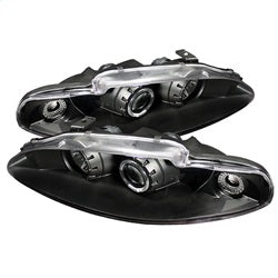 Spyder Auto 5011428 Halo Projector Headlights; Bulbs Included; Pair; Black; - Truck Part Superstore