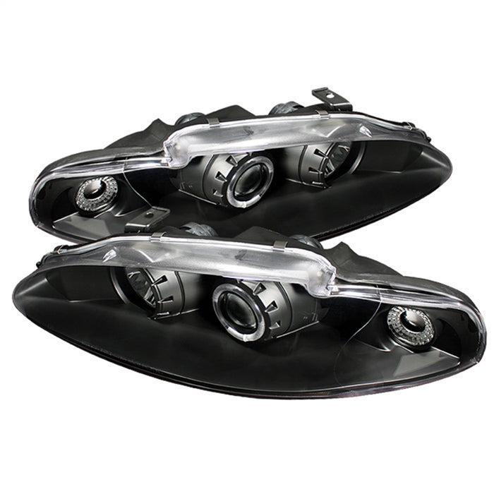Spyder Auto 5011428 Halo Projector Headlights; Bulbs Included; Pair; Black; - Truck Part Superstore