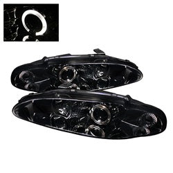 Spyder Auto 5011442 Halo Projector Headlights; Uses Stock Bulbs; Pair; Smoke; - Truck Part Superstore